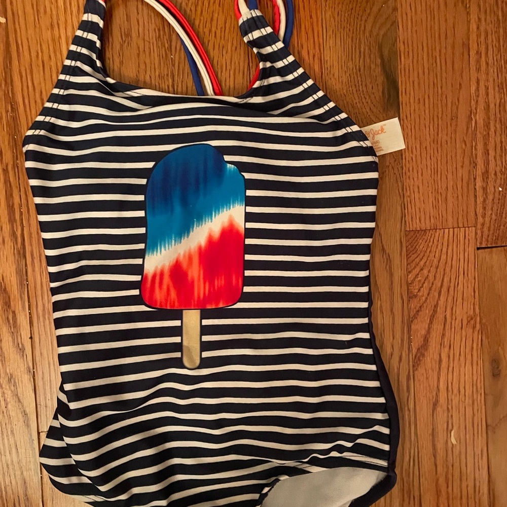 Cat & Jack Blue and Red One Piece Swimsuit